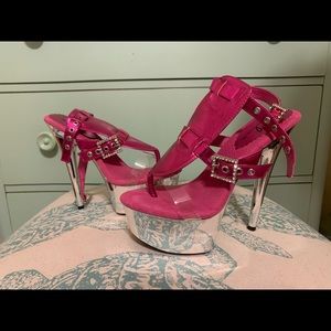 Ellie Pink and Silver Heels